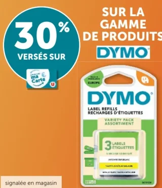 Gamme de produits DYMO (recharges d'étiquettes)
