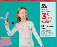 Tee-shirt fille U essentiel