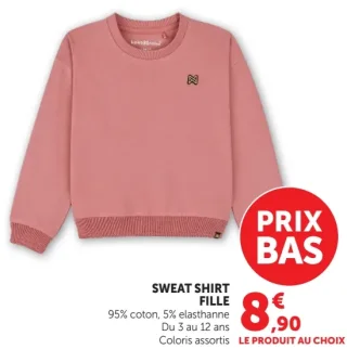 Sweat shirt fille Koko Noko Coton Bio