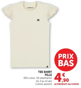Tee shirt fille Koko Noko Coton Bio