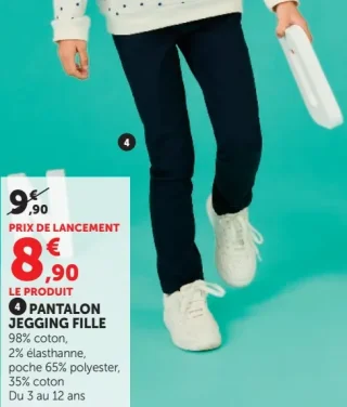 Pantalon jegging fille U essentiel
