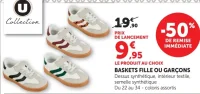 Baskets fille ou garçons U Collection
