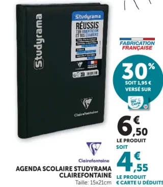 Agenda Scolaire Studyrama Clairefontaine