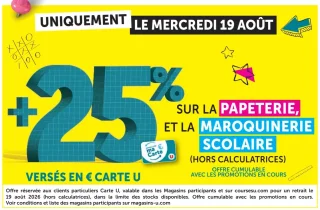 Papeterie et maroquinerie scolaire (hors calculatrices)