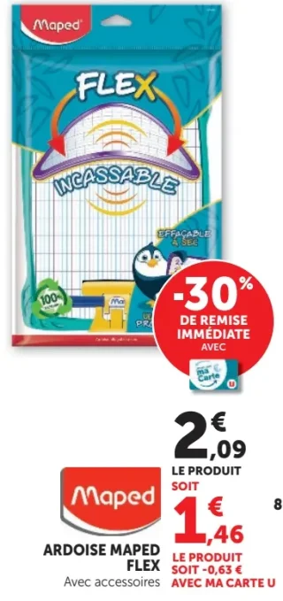 Ardoise Maped Flex avec accessoires