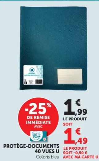 Protège-documents 40 vues U