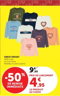 SWEAT ENFANT U essentiel