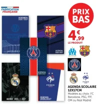 Agenda scolaire 12x17cm Modèles au choix