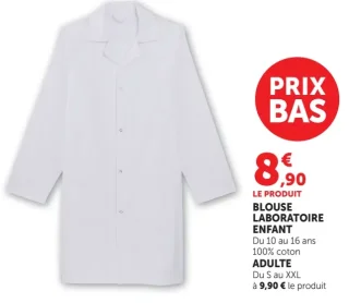 Blouse laboratoire enfant Maped