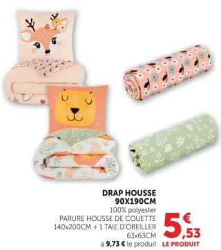 Drap housse ou Parure housse de couette