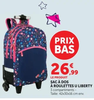 Sac à dos à roulettes U Liberty