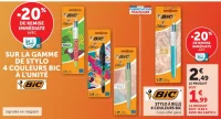 Stylo à bille 4 Couleurs Bic