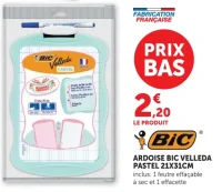 Ardoise BIC Velleda Pastel 21X31CM