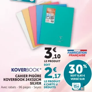 Cahier Piqure Koverbook Clairefontaine