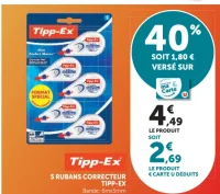 5 rubans correcteurs Tipp-Ex Mini Pocket Mouse