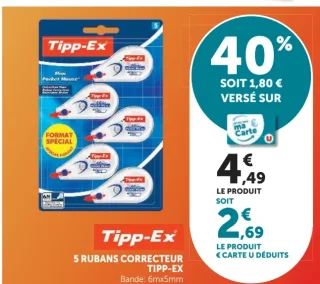 5 rubans correcteurs Tipp-Ex Mini Pocket Mouse