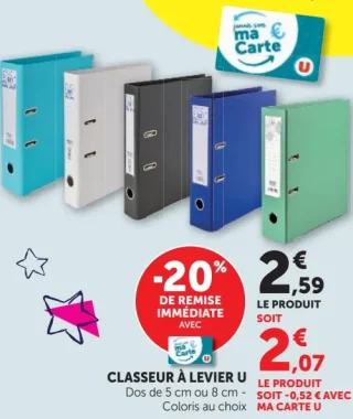 Classeur à levier U