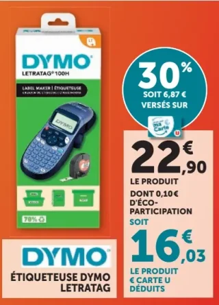 Étiqueteuse DYMO Letratag 100H