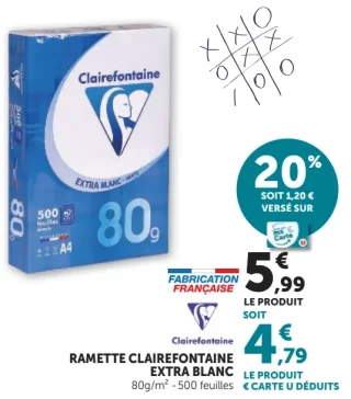 Ramette Clairefontaine Extra Blanc