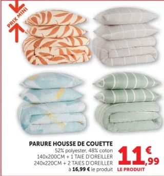 Parure housse de couette