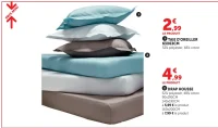 Taie d'oreiller 63x63cm / Drap housse