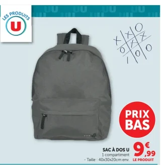 Sac à dos U 1 compartiment