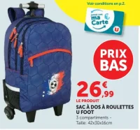 Sac à dos à roulettes U Foot