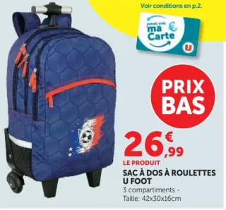 Sac à dos à roulettes U Foot