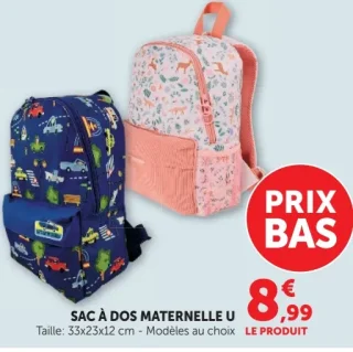 Sac à dos maternelle U