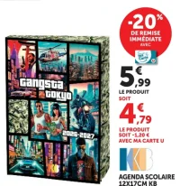 Agenda scolaire 12x17cm KB