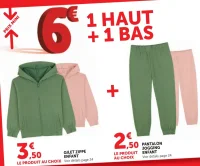 Ensemble gilet zippé enfant et pantalon jogging enfant