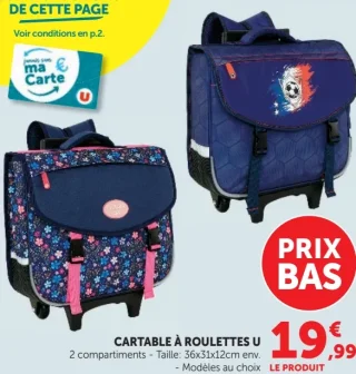Cartable à roulettes U
