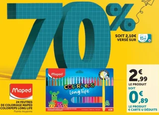 Maped 24 feutres de coloriage Color'peps long life