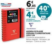 Agenda scolaire Clairefontaine Iderama 12x17 cm
