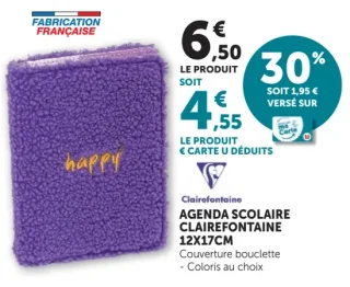 Agenda Scolaire Clairefontaine 12x17cm