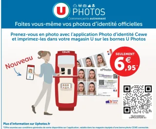 Photos d'identité officielles Cewe sur les bornes U Photos