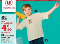 Tee-shirt garçon U essentiel