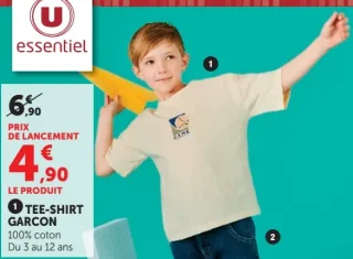Tee-shirt garçon U essentiel