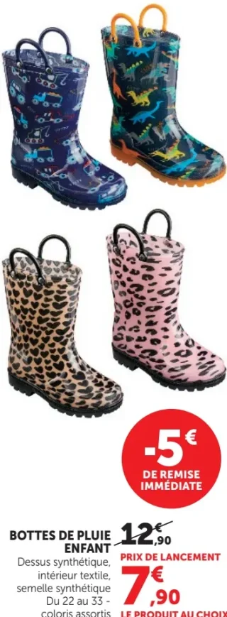 Bottes de pluie enfant U Collection