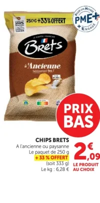 Chips Brets à l'ancienne ou paysanne