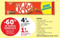 KitKat Chocolat au lait / Chunky / Chocolat blanc