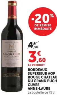 Bordeaux Superieur AOP Rouge Chateau du Grand Puch Cuvee Anne-Laure