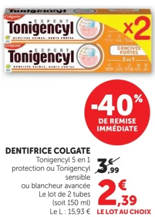 Colgate Dentifrice Tonigencyl 5 en 1
