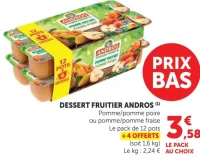 DESSERT FRUITIER ANDROS