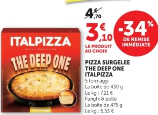 Pizza surgelée The Deep One Italpizza