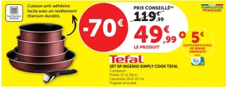 Set 5P Ingenio Simply Cook Tefal