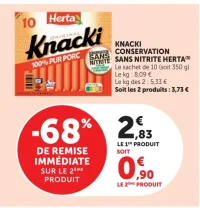 Knacki Conservation Sans Nitrite Herta