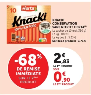 Knacki Conservation Sans Nitrite Herta