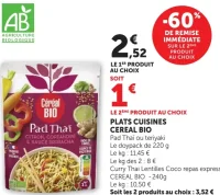Plats Cuisines Cereal Bio