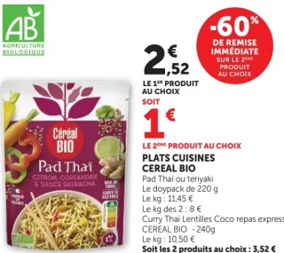 Plats Cuisines Cereal Bio